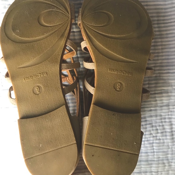 EUC: Free People Strappy Sandals Tan - Picture 4 of 4